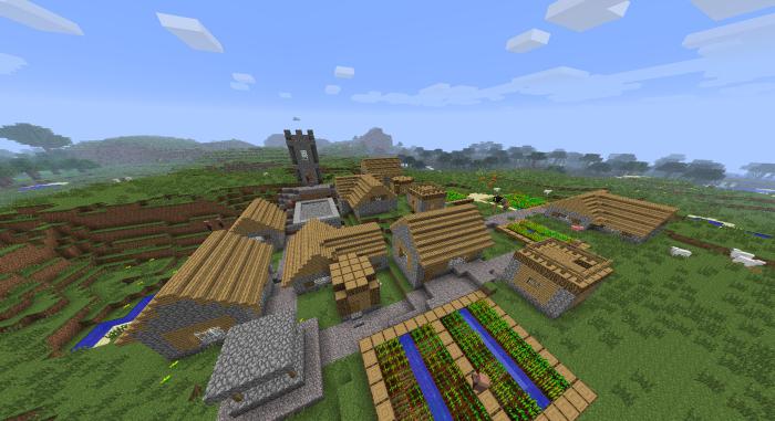как найти деревню в minecraft